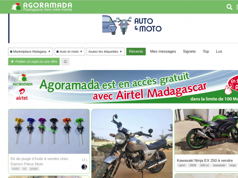 Bienvenue sur le meilleur site de l'auto-moto à Madagascar